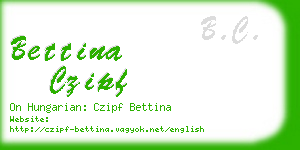 bettina czipf business card